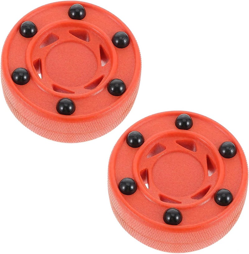 ZLY 2PCS Inline Roller Hockey Puck,Ice Hockey Pucks,Roller Hockeys Game Puck for Indoor and Smooth Outdoor Courts - Image 1